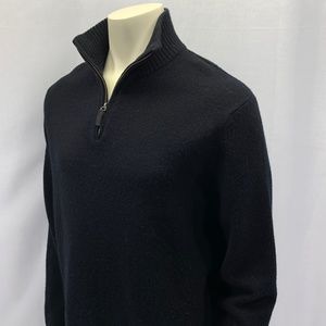 J Crew Lambswool 1/4 Zip Sweater